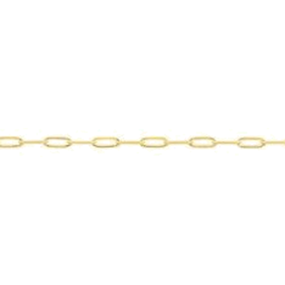 DIAMOND CUT PAPERCLIP CHAIN