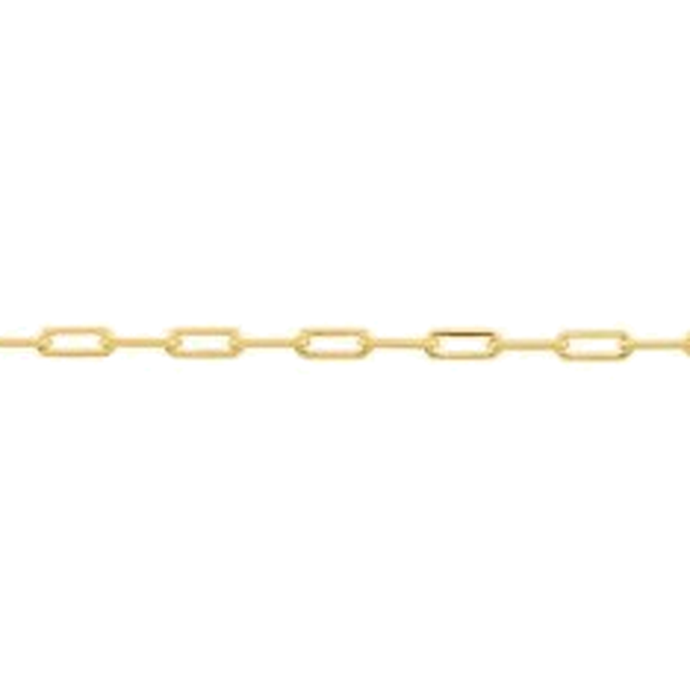DIAMOND CUT PAPERCLIP CHAIN