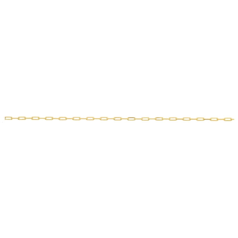 DIAMOND CUT PAPERCLIP CHAIN