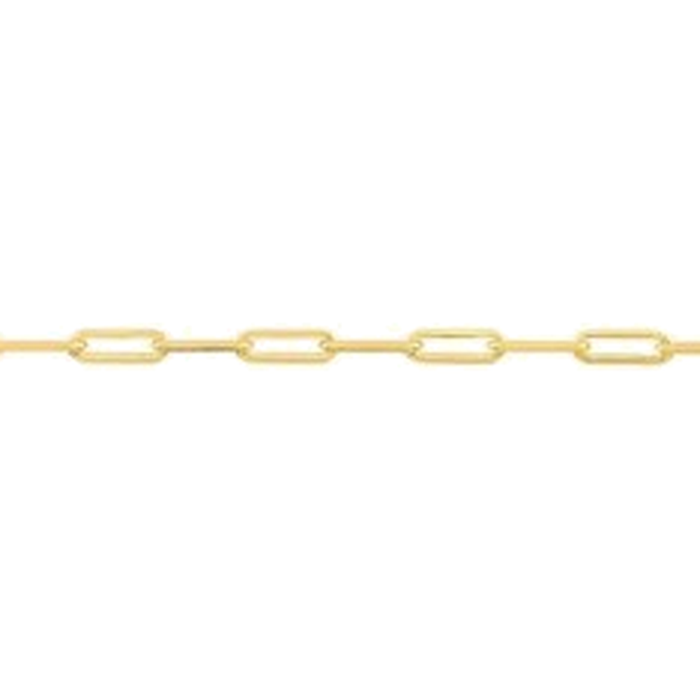 DIAMOND CUT PAPERCLIP CHAIN
