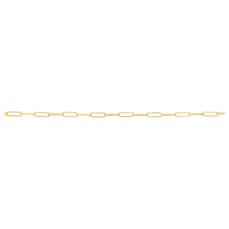 DIAMOND CUT PAPERCLIP CHAIN