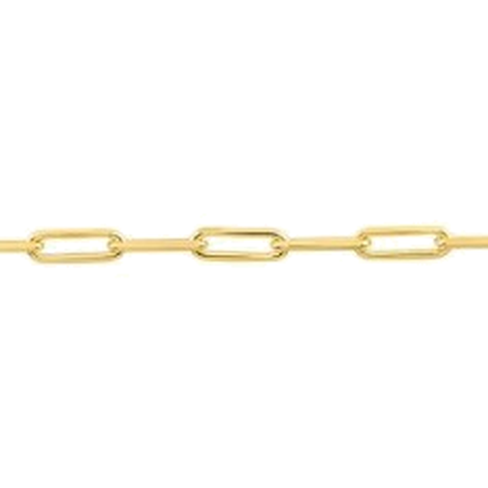 DIAMOND CUT PAPERCLIP CHAIN