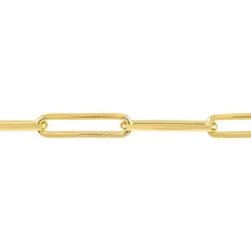 DIAMOND CUT PAPERCLIP CHAIN
