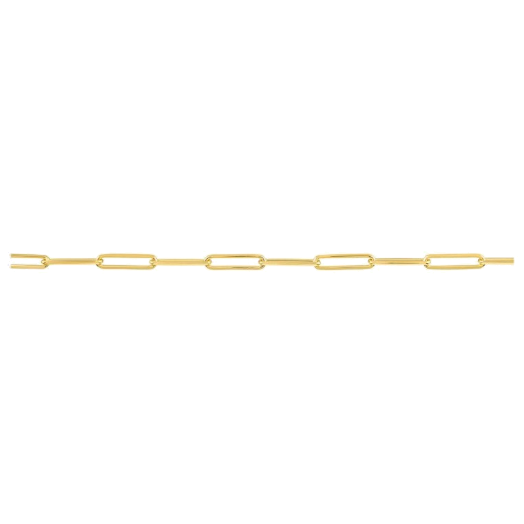 DIAMOND CUT PAPERCLIP CHAIN