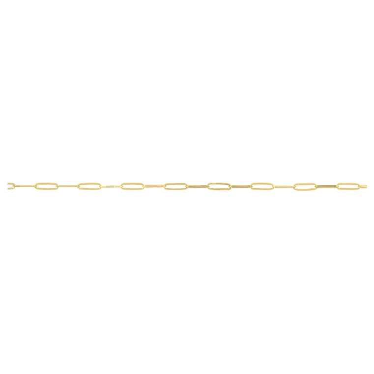 PAPERCLIP DIAMOND CUT CHAIN