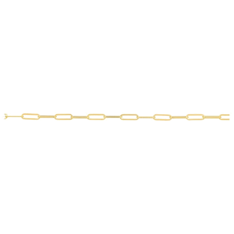PAPERCLIP DIAMOND CUT CHAIN
