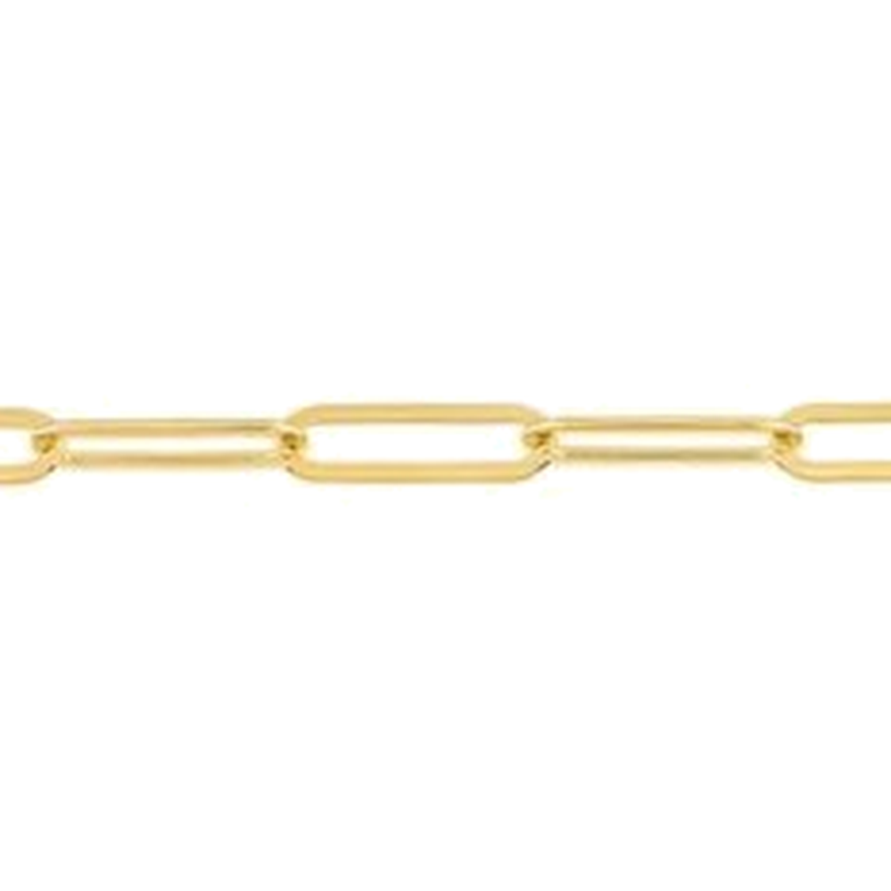PAPERCLIP DIAMOND CUT CHAIN