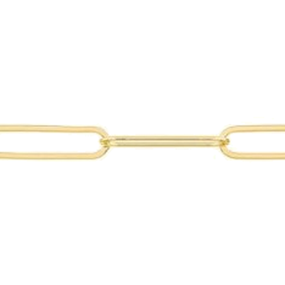 PAPERCLIP DIAMOND CUT CHAIN