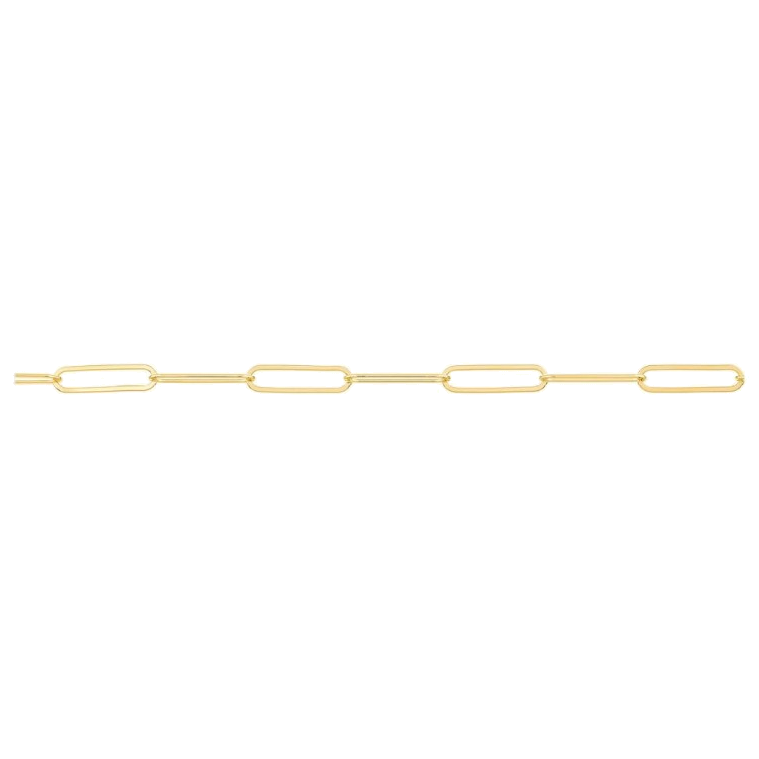 PAPERCLIP DIAMOND CUT CHAIN