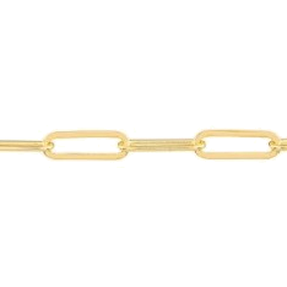 PAPERCLIP DIAMOND CUT CHAIN