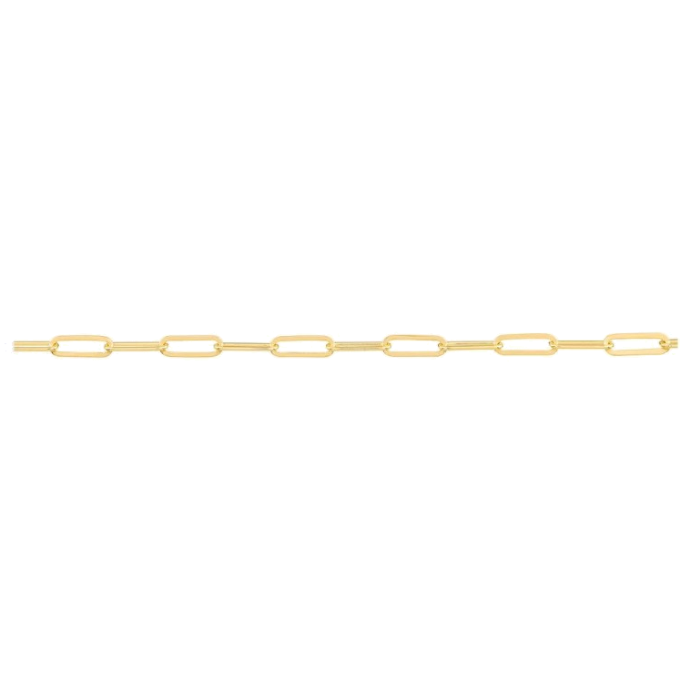 PAPERCLIP DIAMOND CUT CHAIN