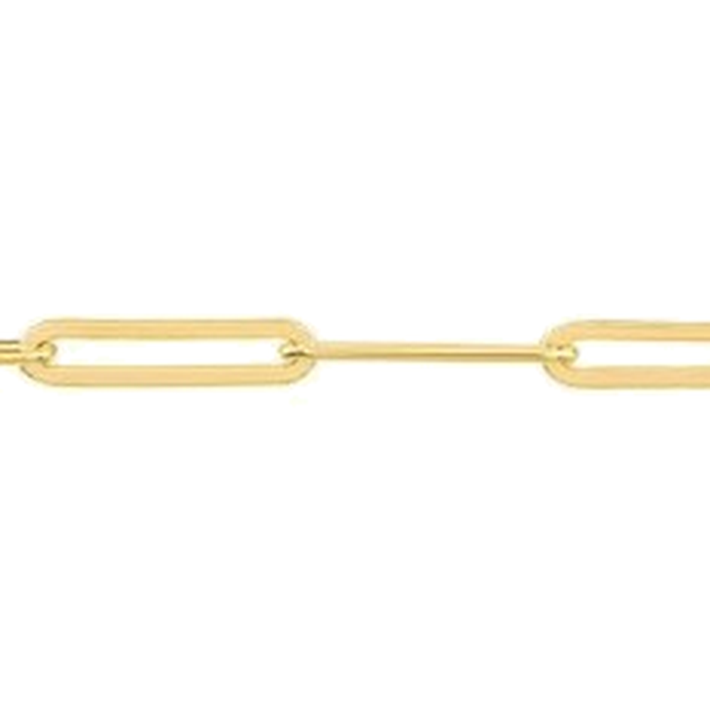 PAPERCLIP DIAMOND CUT CHAIN