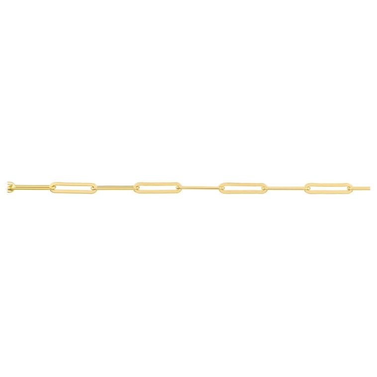 PAPERCLIP DIAMOND CUT CHAIN
