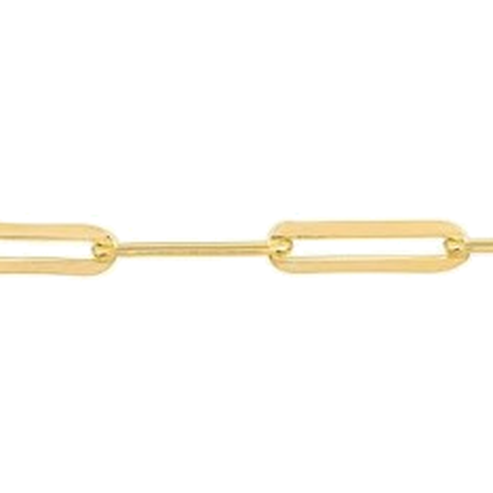 PAPERCLIP DIAMOND CUT CHAIN