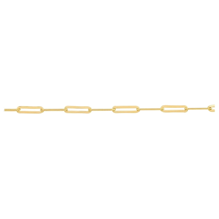 PAPERCLIP DIAMOND CUT CHAIN