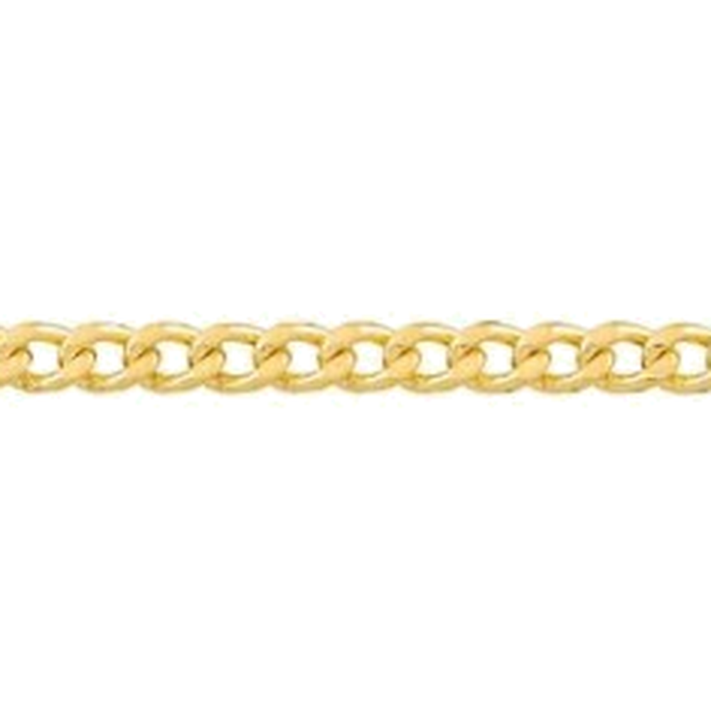 DIAMOND CUT HOLLOW CURB CHAIN