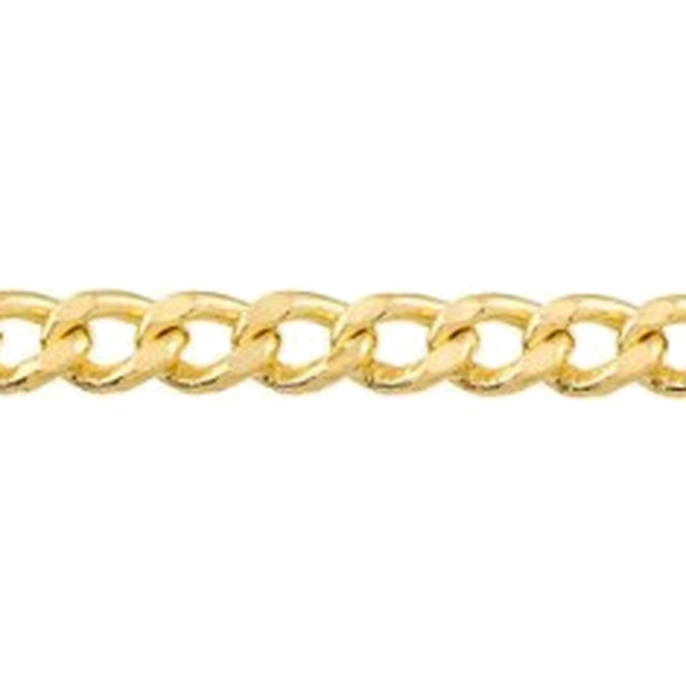 DIAMOND CUT HOLLOW CURB CHAIN