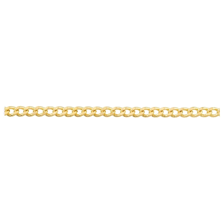 DIAMOND CUT HOLLOW CURB CHAIN