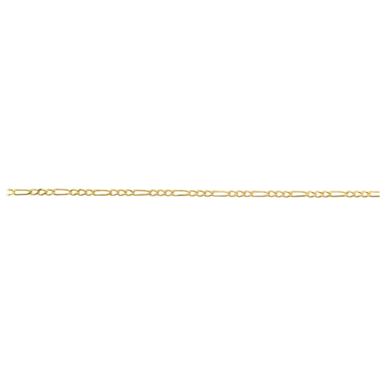 DIAMOND CUT HOLLOW FIGARO CHAIN