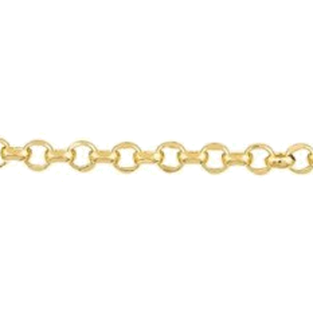 DIAMOND CUT HOLLOW ROLO CHAIN