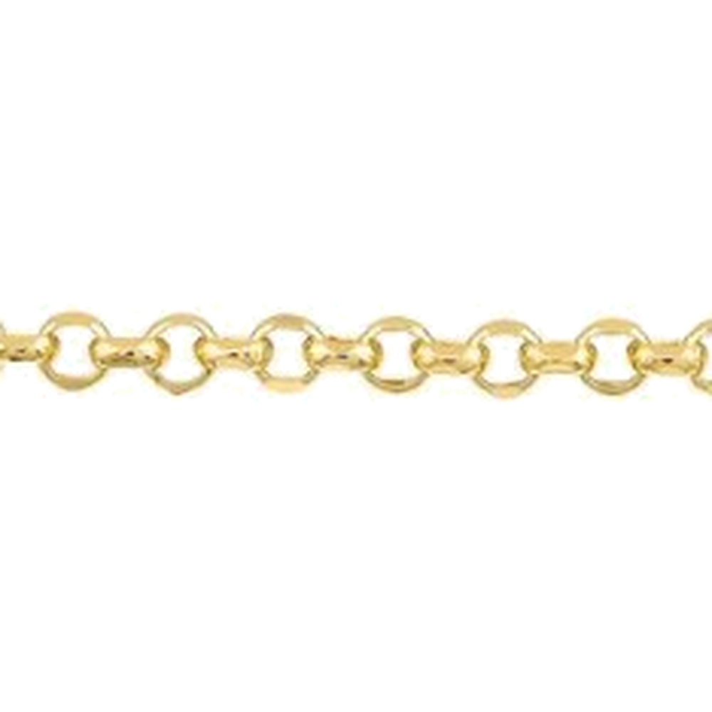 DIAMOND CUT HOLLOW ROLO CHAIN