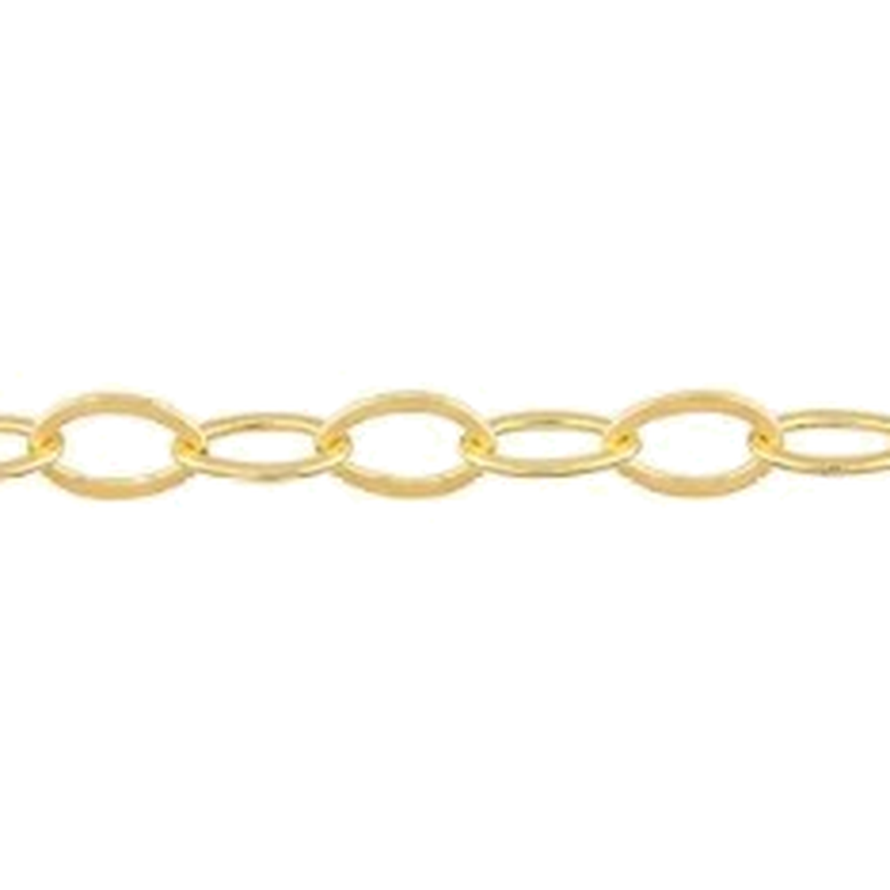OVAL LINK DIAMOND CUT CHAIN