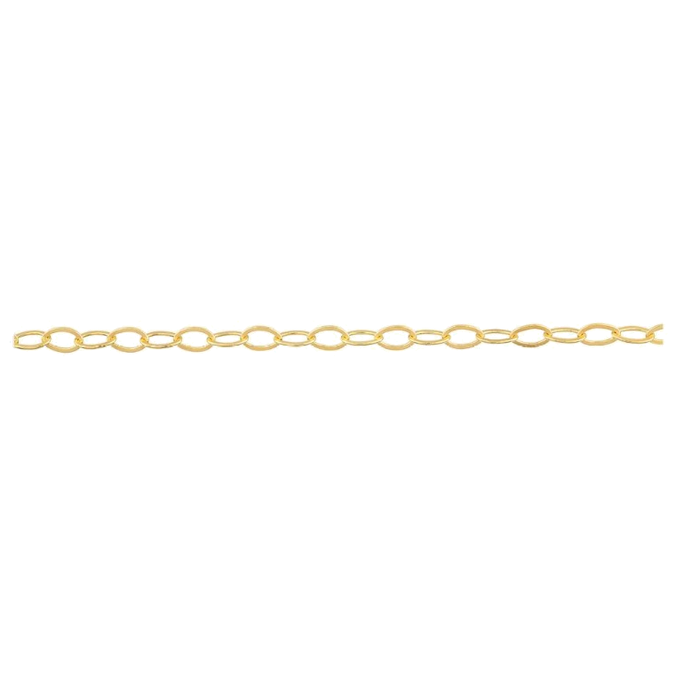 OVAL LINK DIAMOND CUT CHAIN