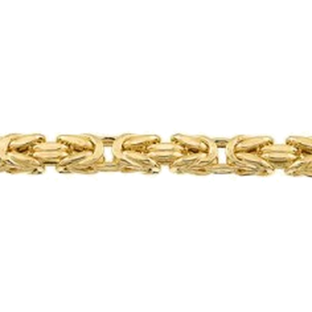 HOLLOW SQUARE BYZANTINE CHAIN