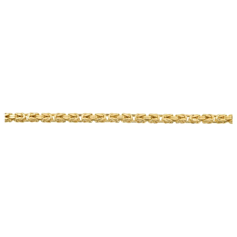 HOLLOW SQUARE BYZANTINE CHAIN