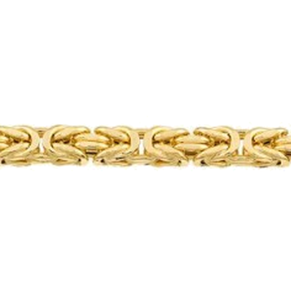 HOLLOW SQUARE BYZANTINE CHAIN